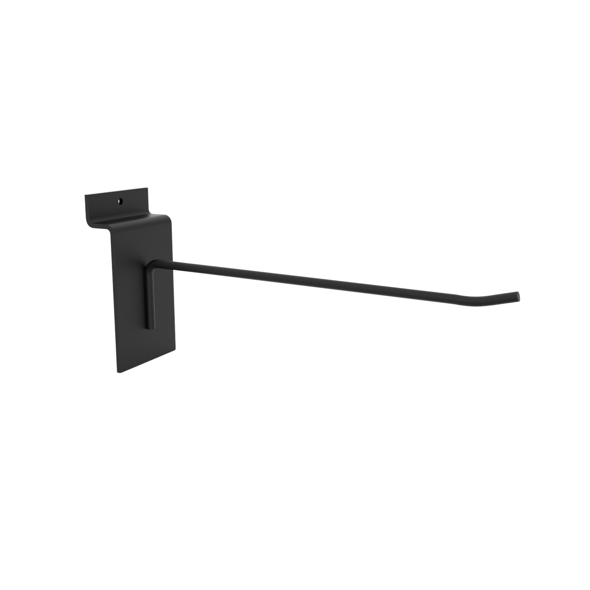 Cârlig simplu pentru panel de șine-150mm-Negru