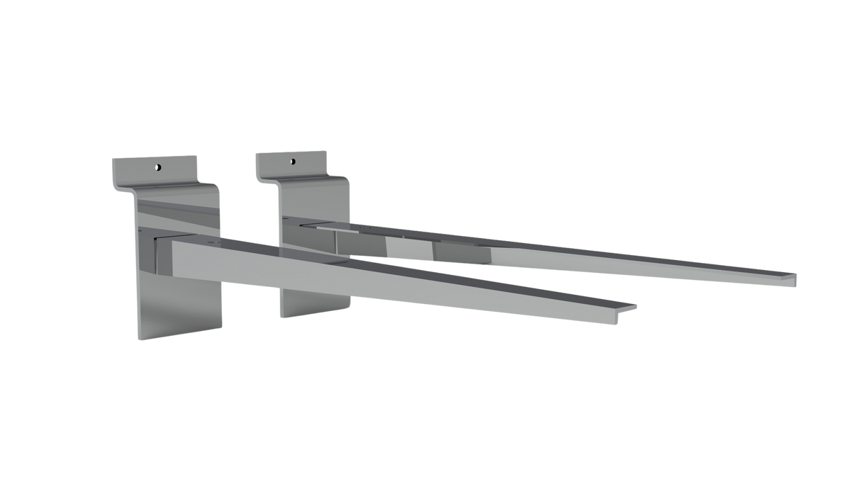 Soporte recto para Slatwall-300mm-cromo