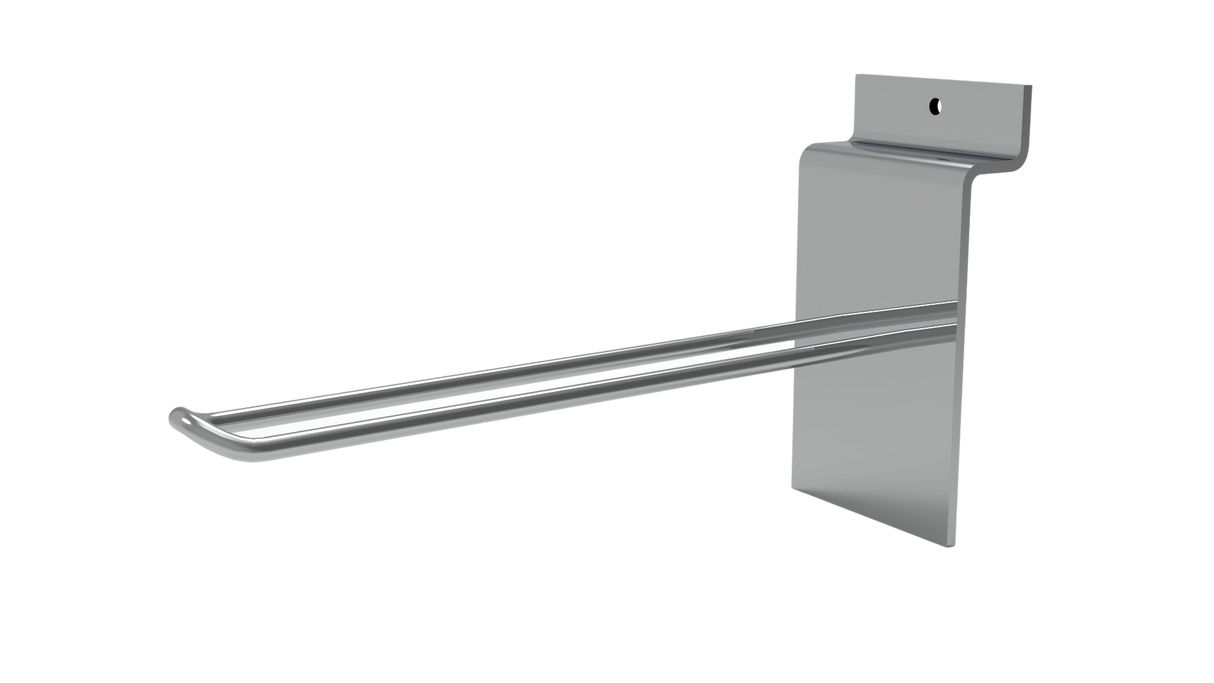 Euro-Doppelhaken für Lamellenwandpaneel-100mm-Chrom