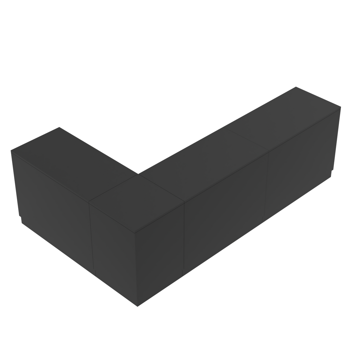 Salgsdisk L, svart/svart.