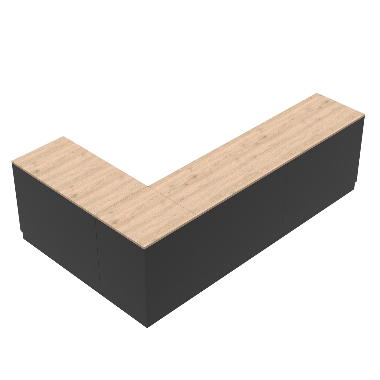 Kassediske L, Sort/Eg,