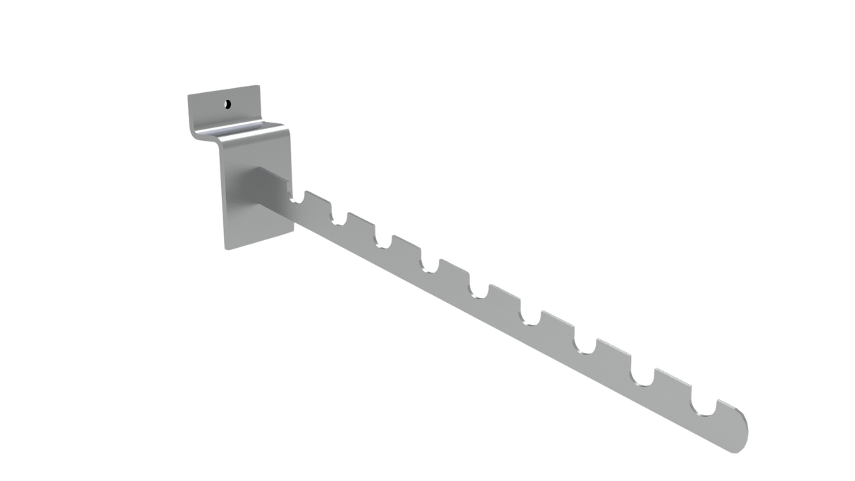 Vágott kar lamellafalakhoz - 350 mm - króm