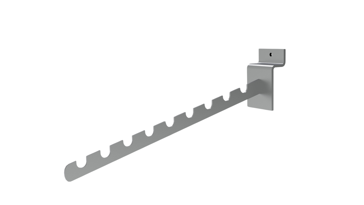 Vágott kar lamellafalakhoz - 350 mm - króm