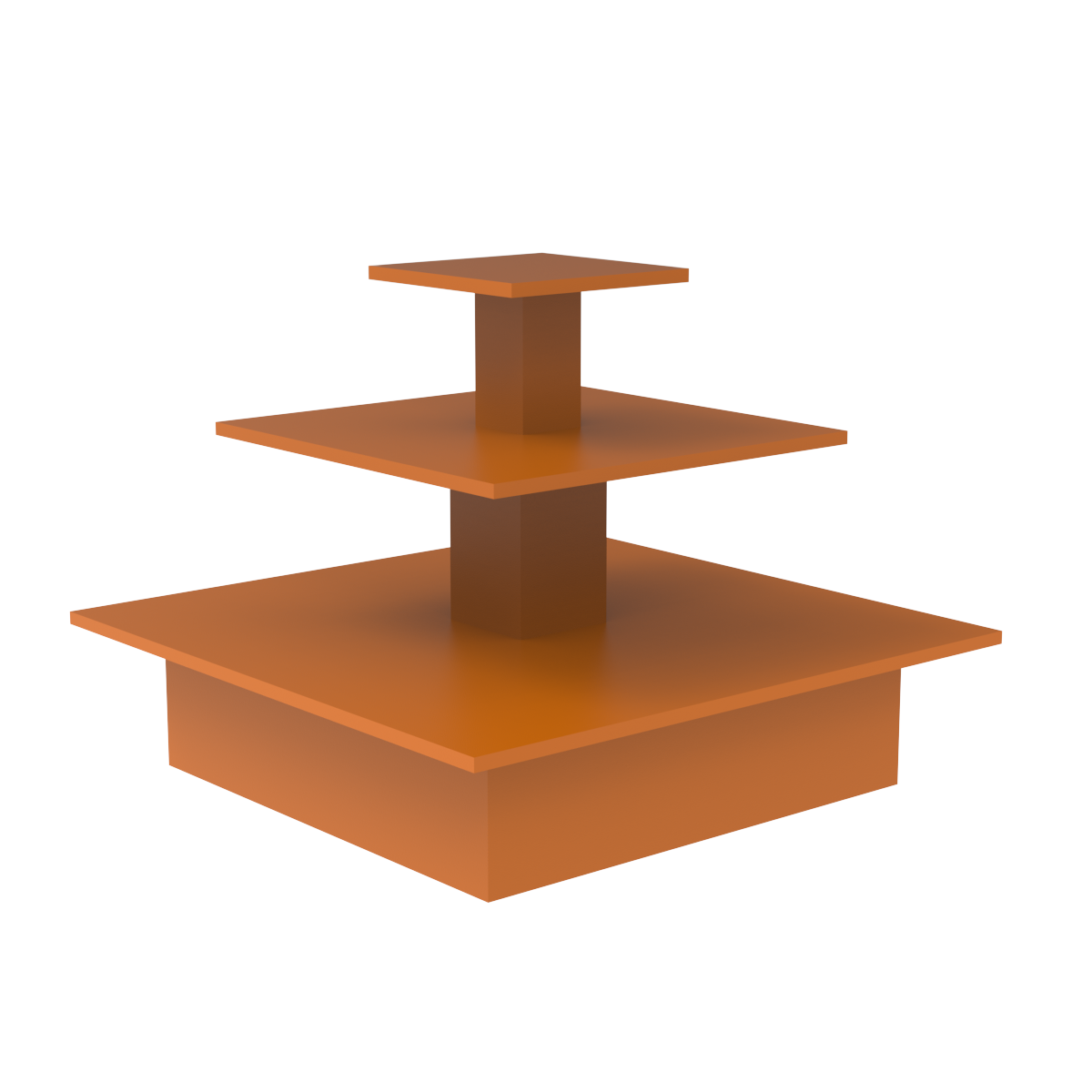 Mesa pirámide naranja