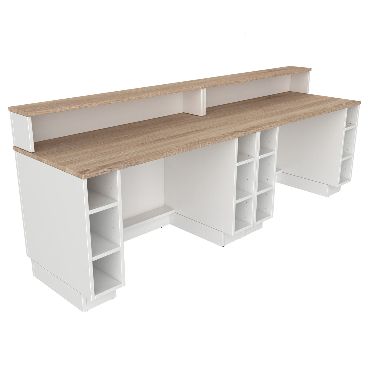 Retail Counter, R, White/Oak