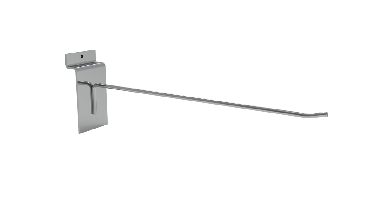 Cârlig simplu pentru panel de șine-250mm-cromat