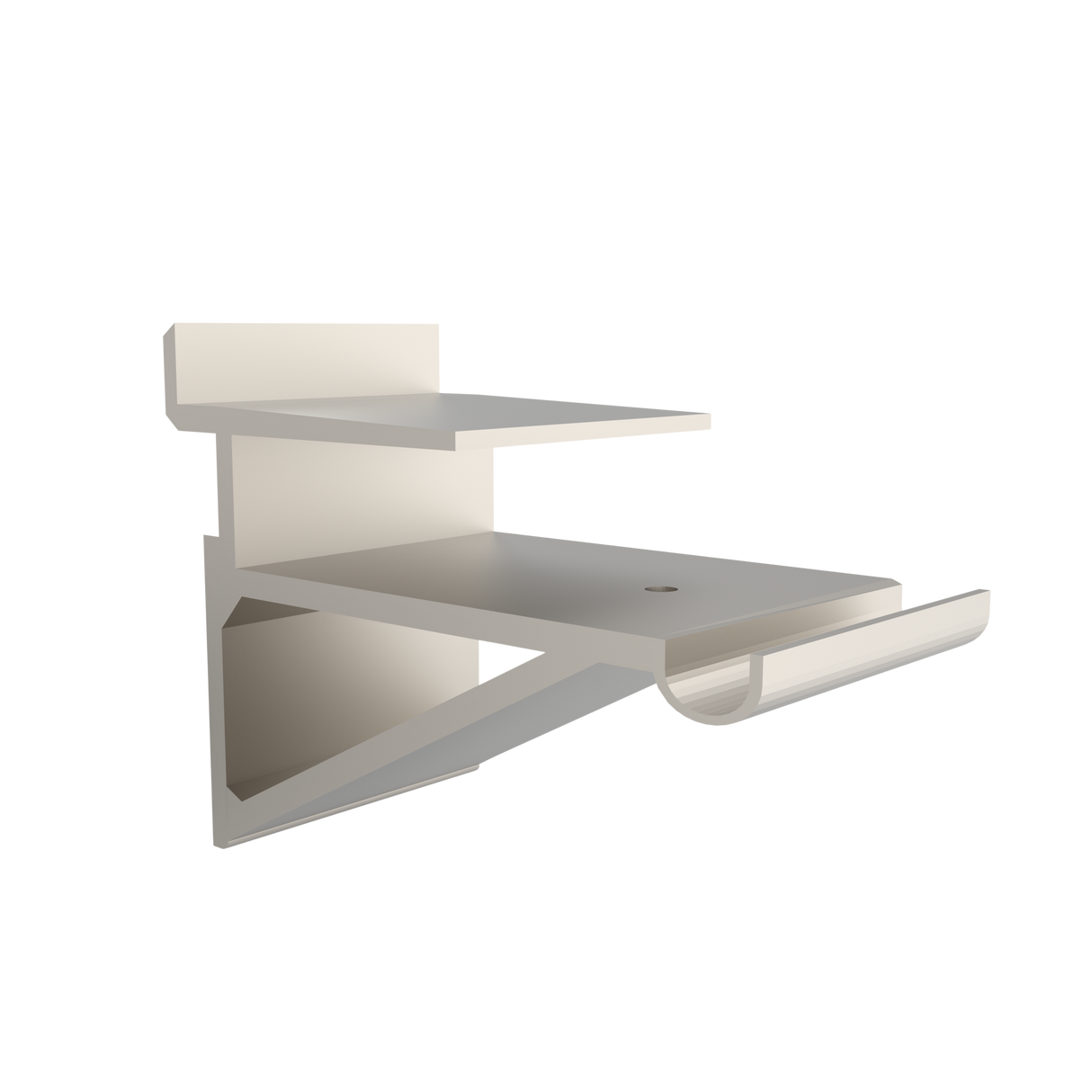 Hyllebærer fargeløs aluminium