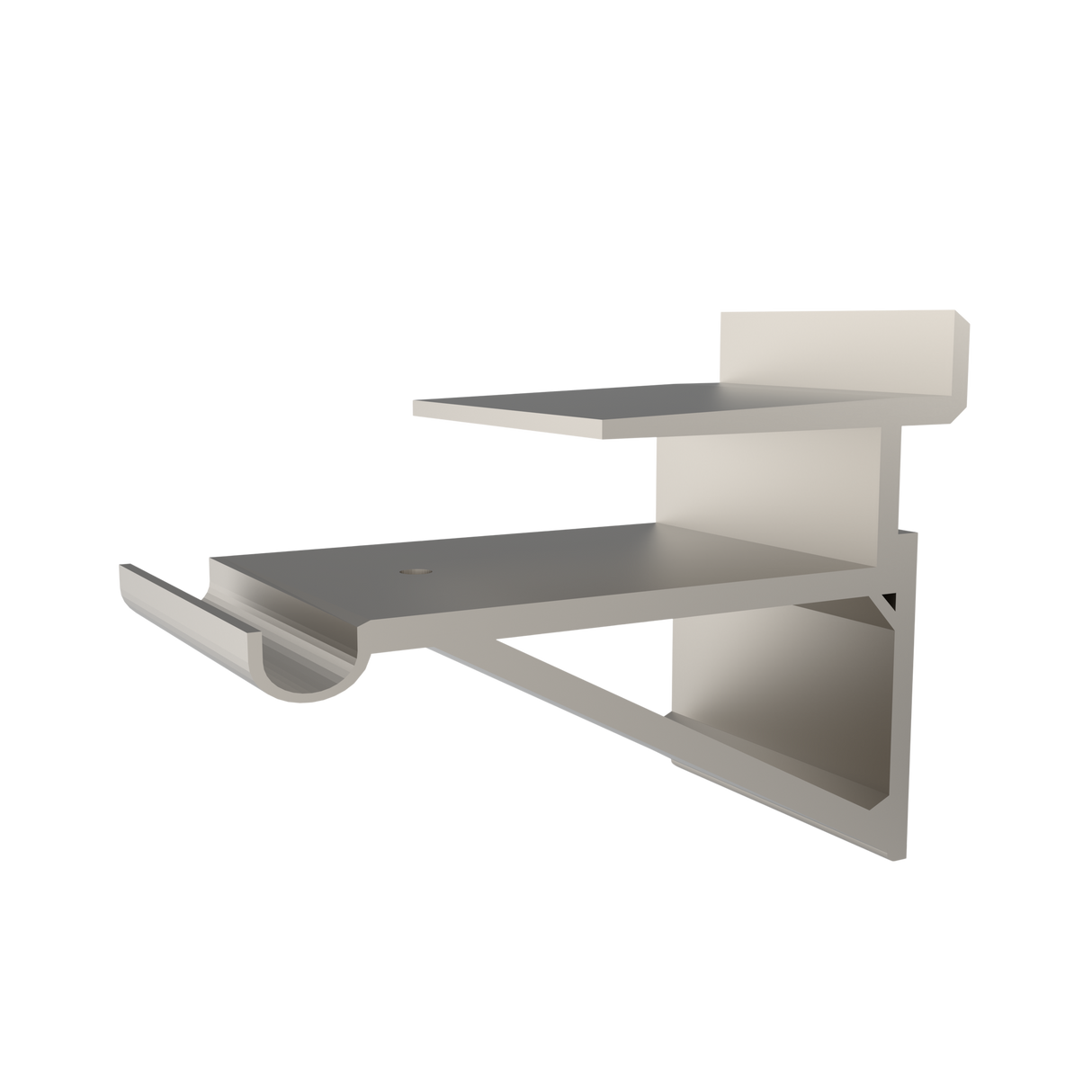 Hyllebærer fargeløs aluminium