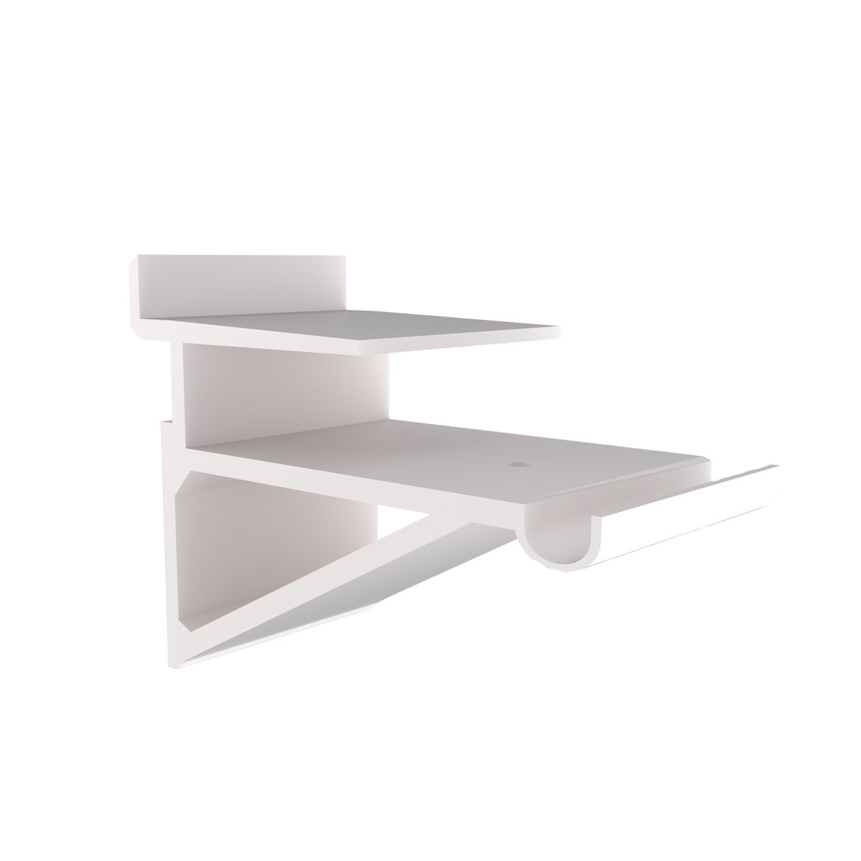 Suport pentru raft din aluminiu alb