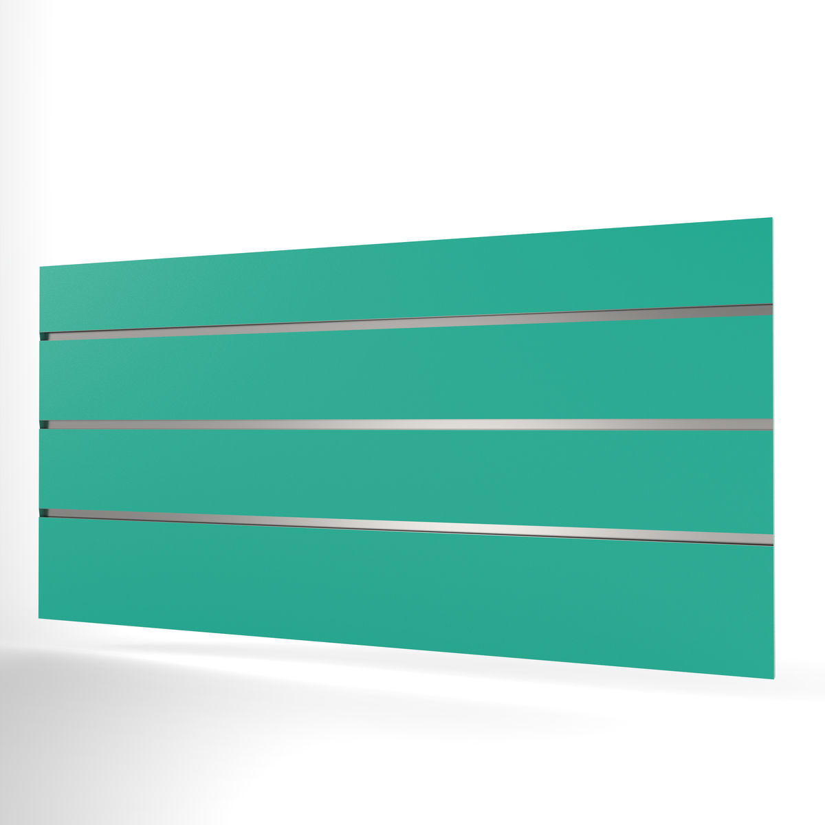Panneau à lattes bleu sarcelle (1200mm x 600mm)