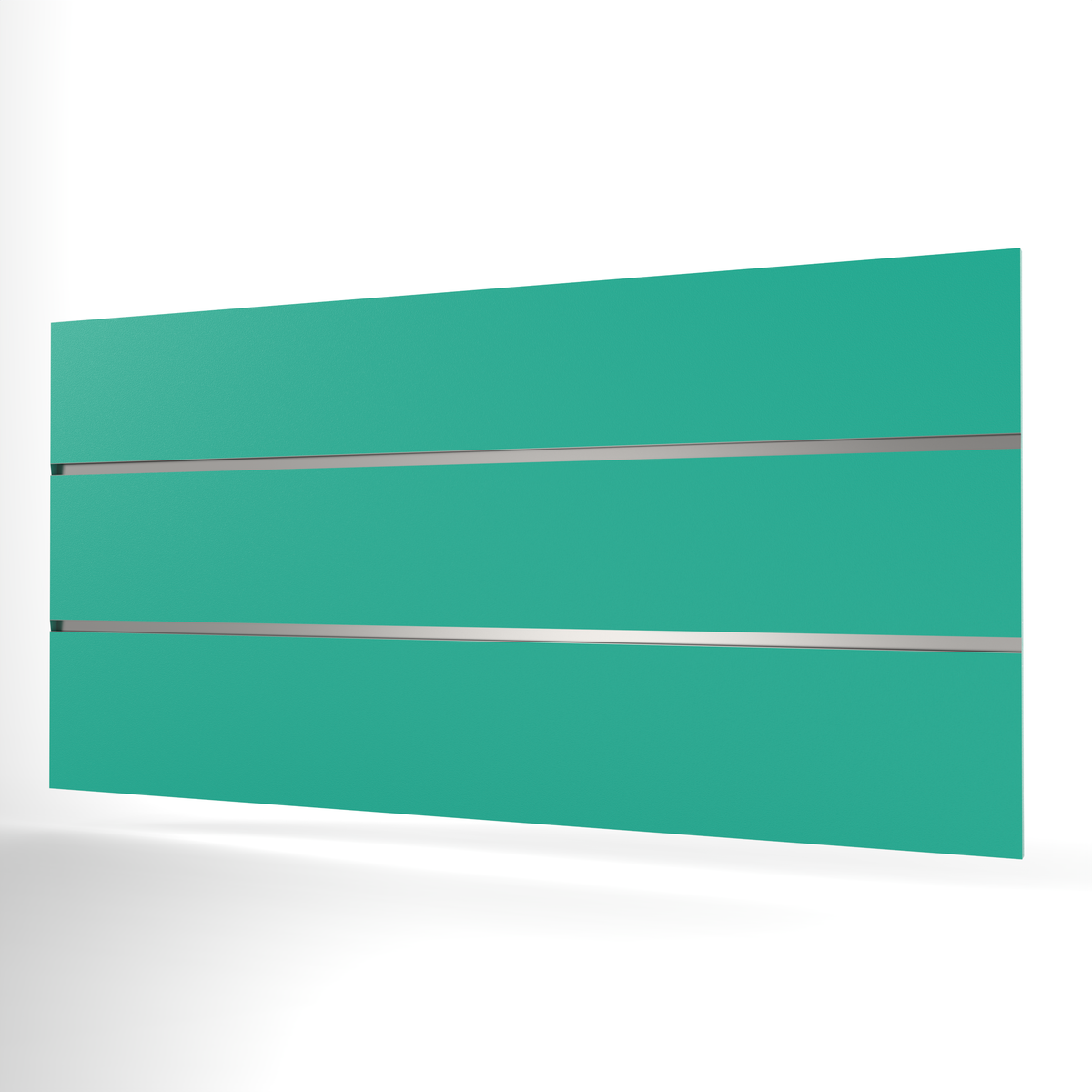 Panneau à lattes bleu sarcelle (1200mm x 600mm)