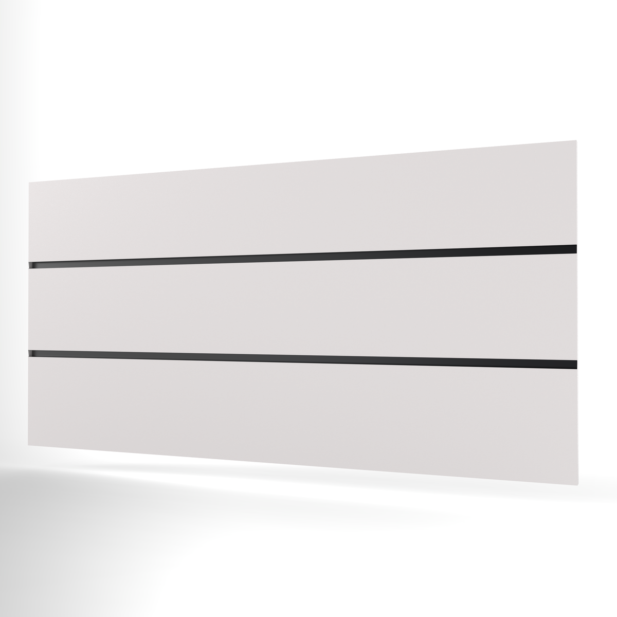 Weiß Lamellenwand Paneel (1200mm x 600mm)