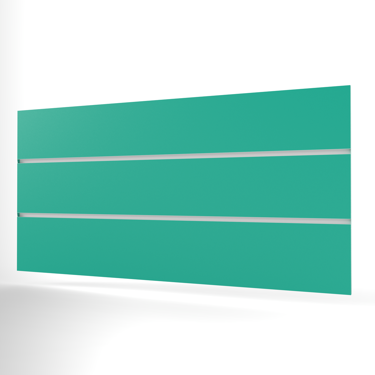 Panneau à lattes bleu sarcelle (1200mm x 600mm)