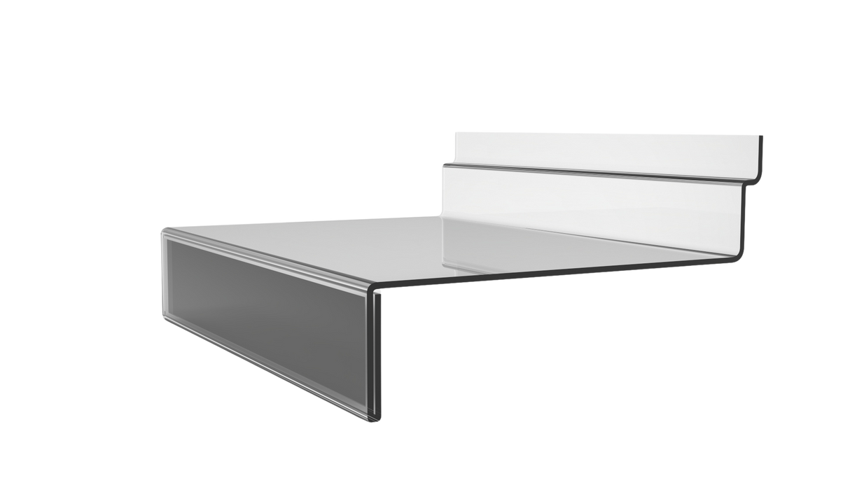 Akryl skohylle med utstillingsrom 250 x 100 mm