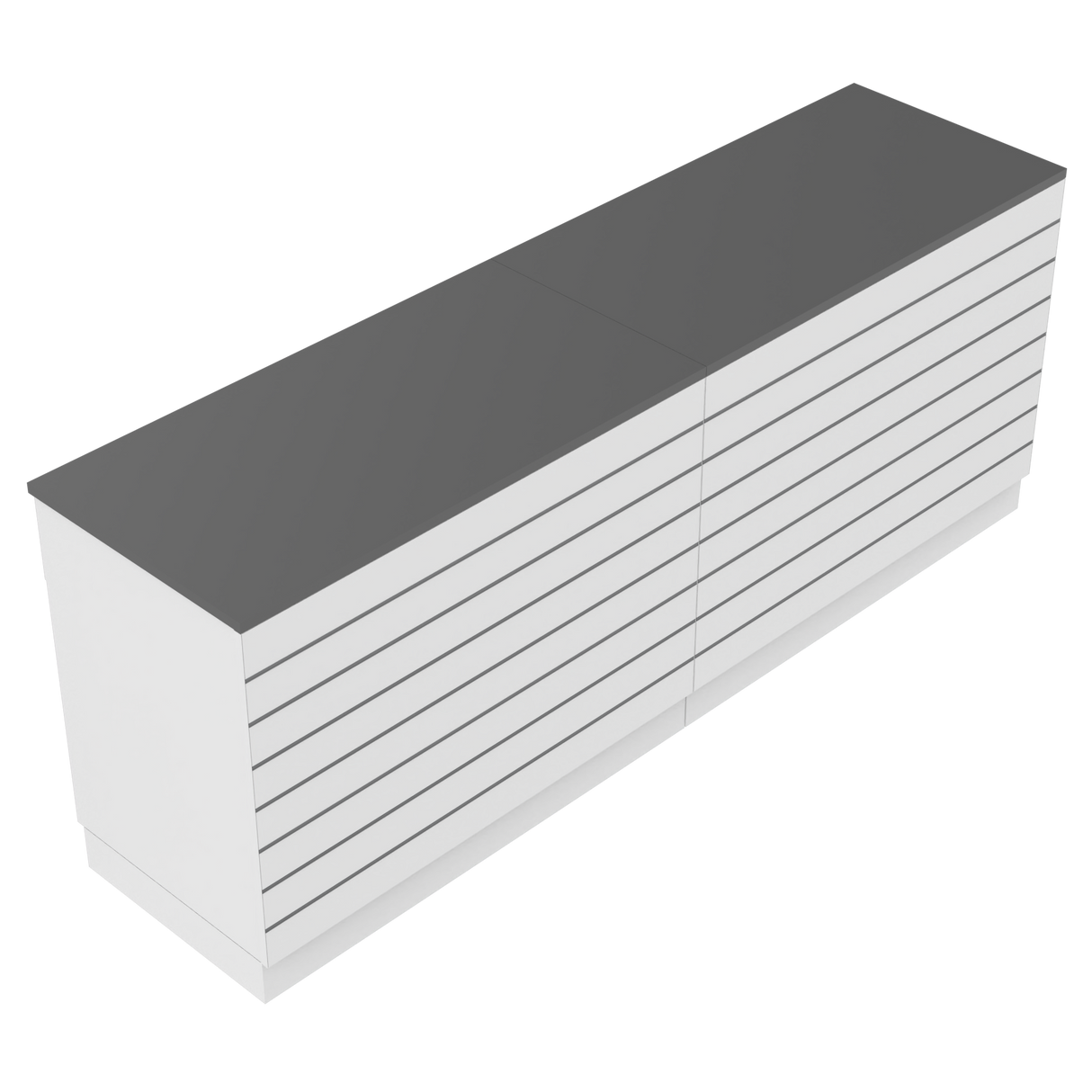 Comptoir de vente I, blanc/gris