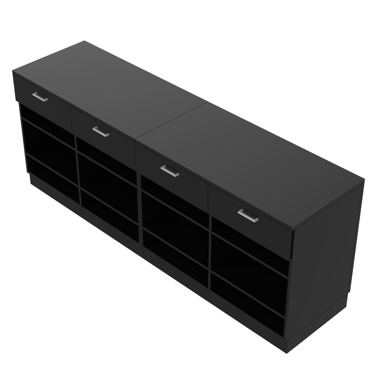 Comptoir de vente I, Noir/Noir