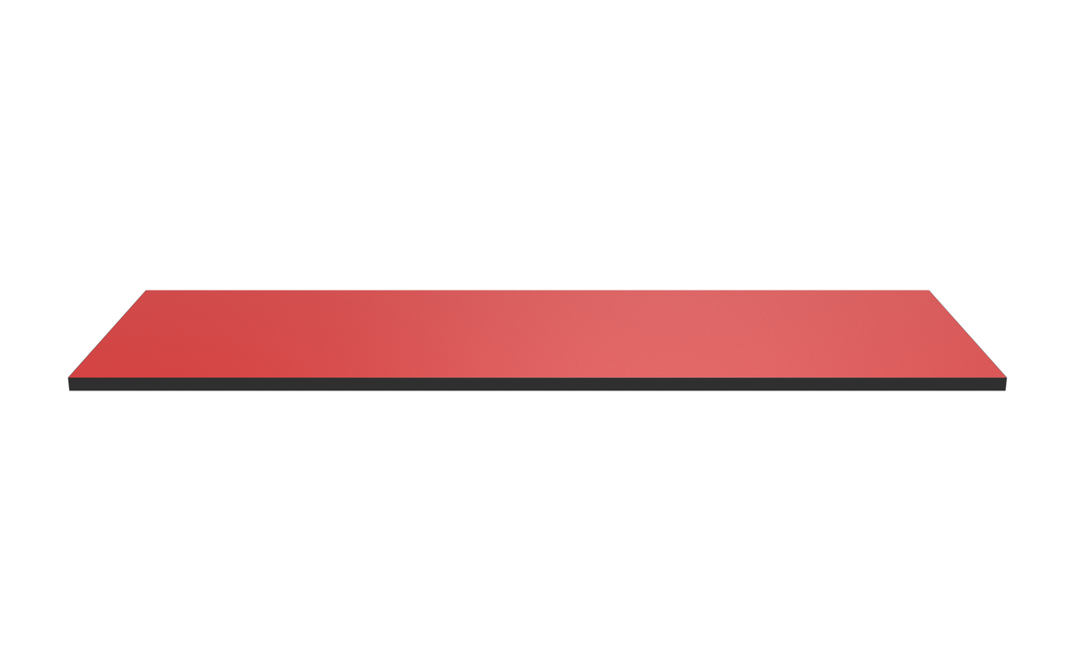 Wooden Shelf 1200x400 Red