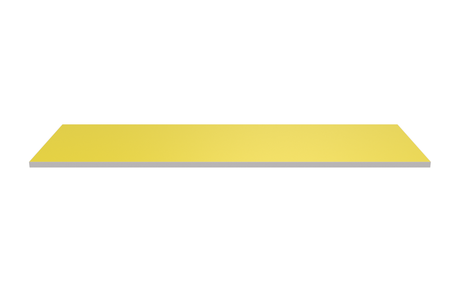 Wooden Shelf 1200x400 Yellow