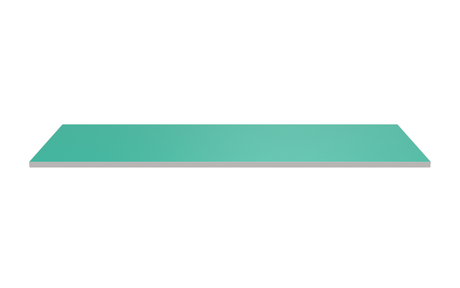 Wooden Shelf 1200x400 Teal