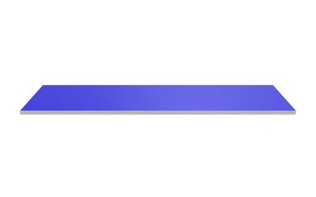 Wooden Shelf 1200x400 Blue