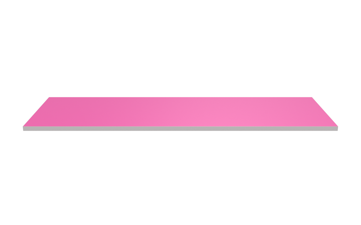 Wooden Shelf 1200x400 Pink