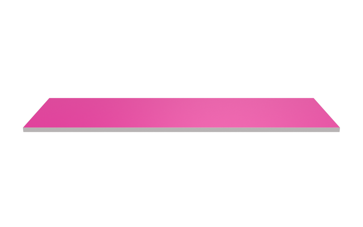 Wooden Shelf 1200x400 Magenta