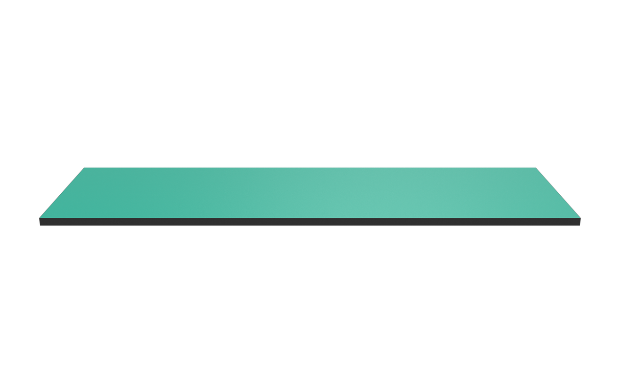Wooden Shelf 1200x400 Teal