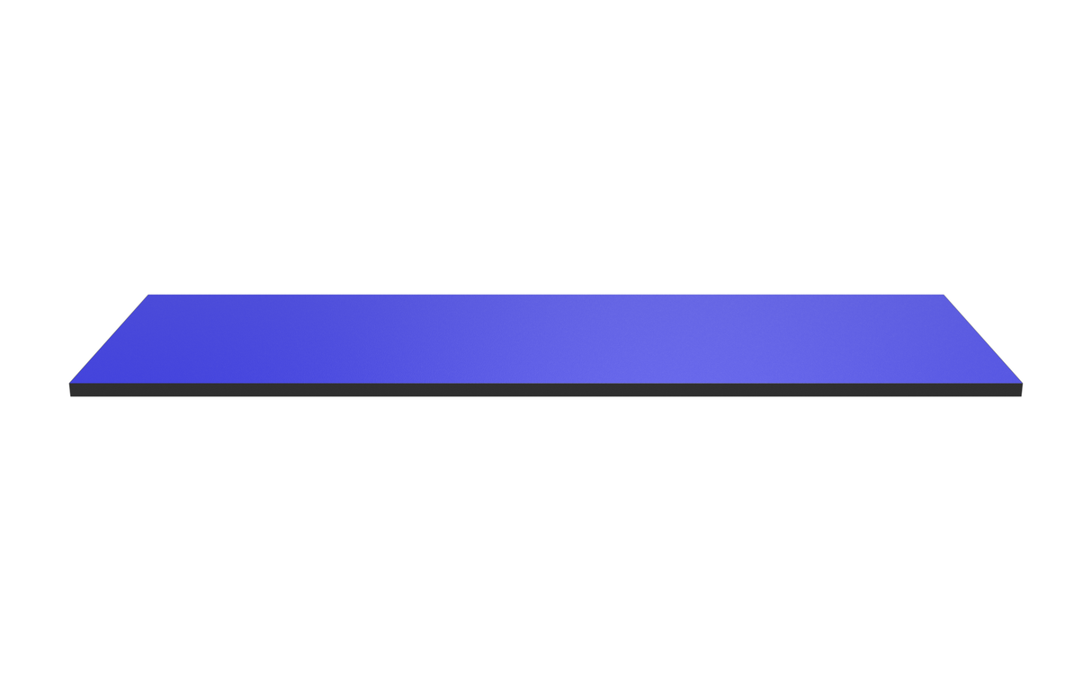 Wooden Shelf 1200x400 Blue