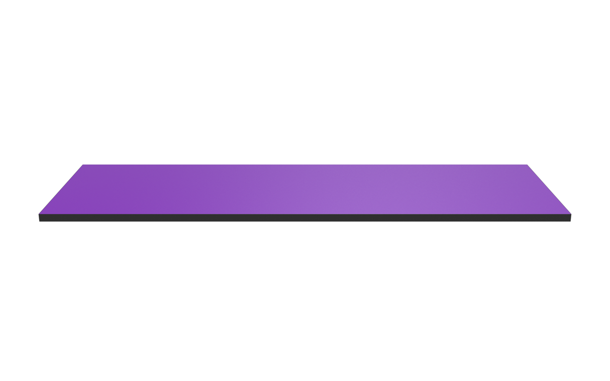 Wooden Shelf 1200x400 Purple
