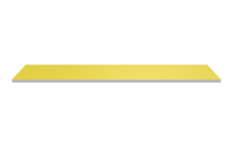 Wooden Shelf 1200x300 Yellow