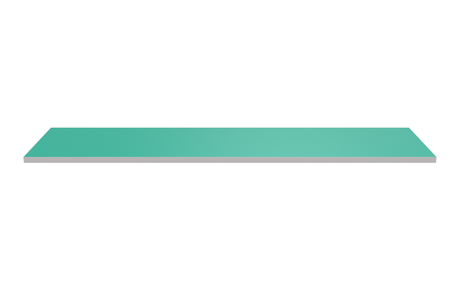 Wooden Shelf 1200x300 Teal
