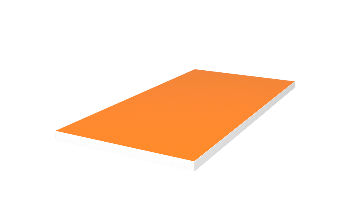 Dřevěná police 600x300 Oranžová