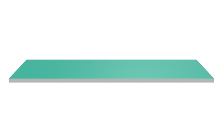 Wooden Shelf 900x300 Teal