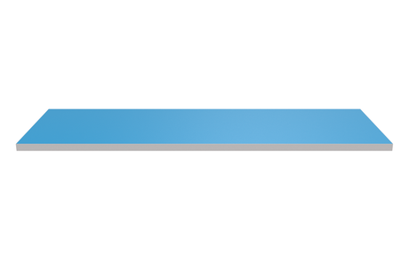 Wooden Shelf 900x300 Light Blue