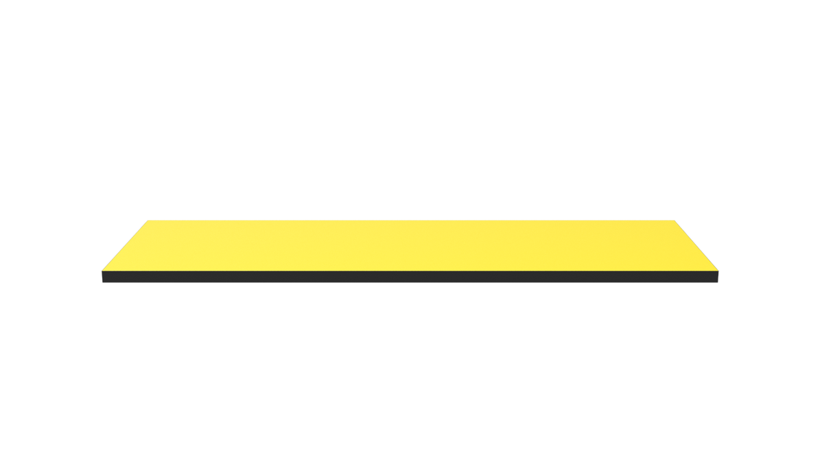 Wooden Shelf 900x300 Yellow