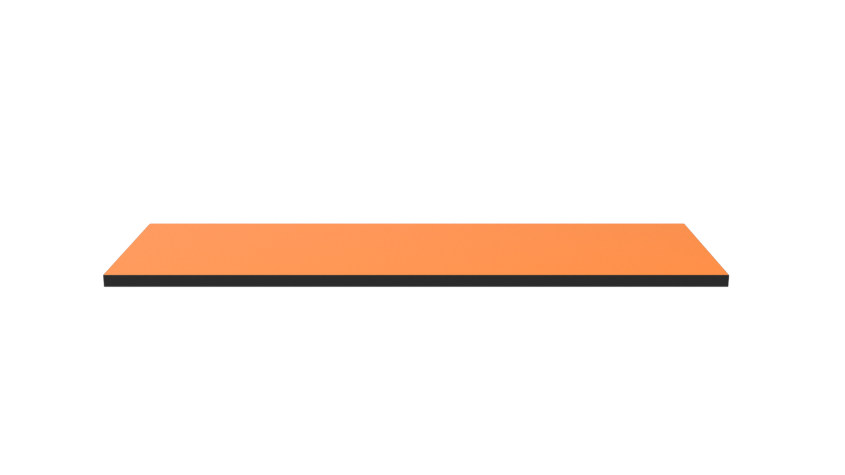 Wooden Shelf 900x300 Orange