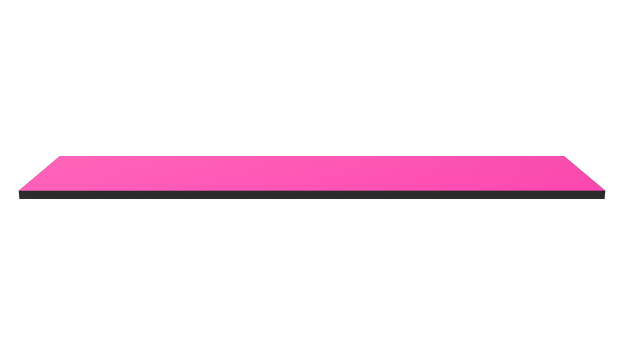 Dřevěná police 1200x300 magenta
