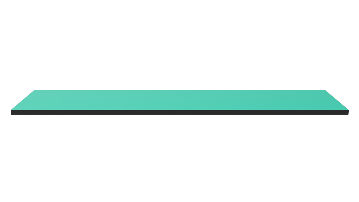 Wooden Shelf 1200x300 Teal