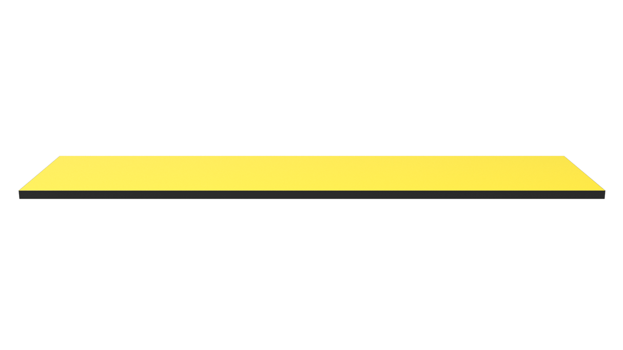 Wooden Shelf 1200x300 Yellow