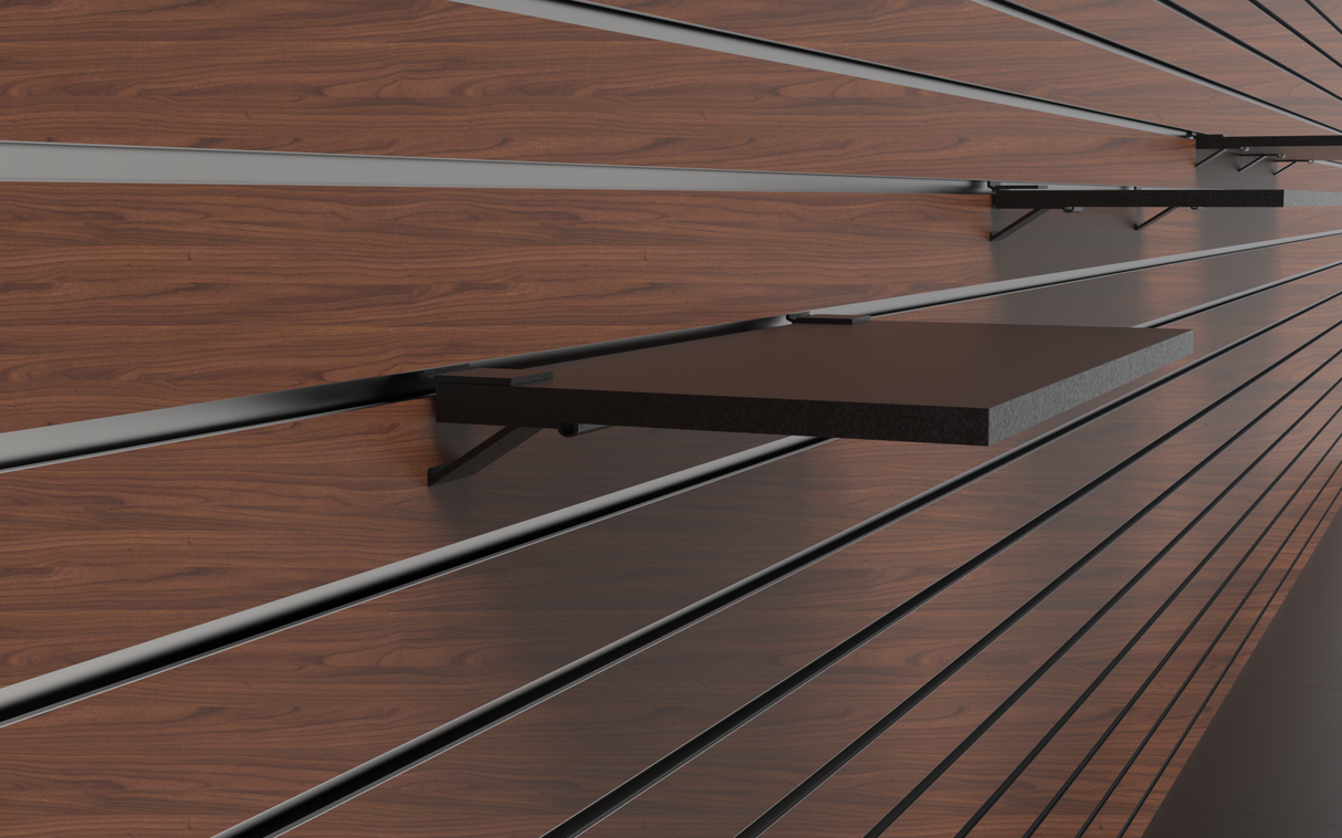 Porte-étagère Aluminium Noir