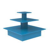 Pyramid bord Lys Blå