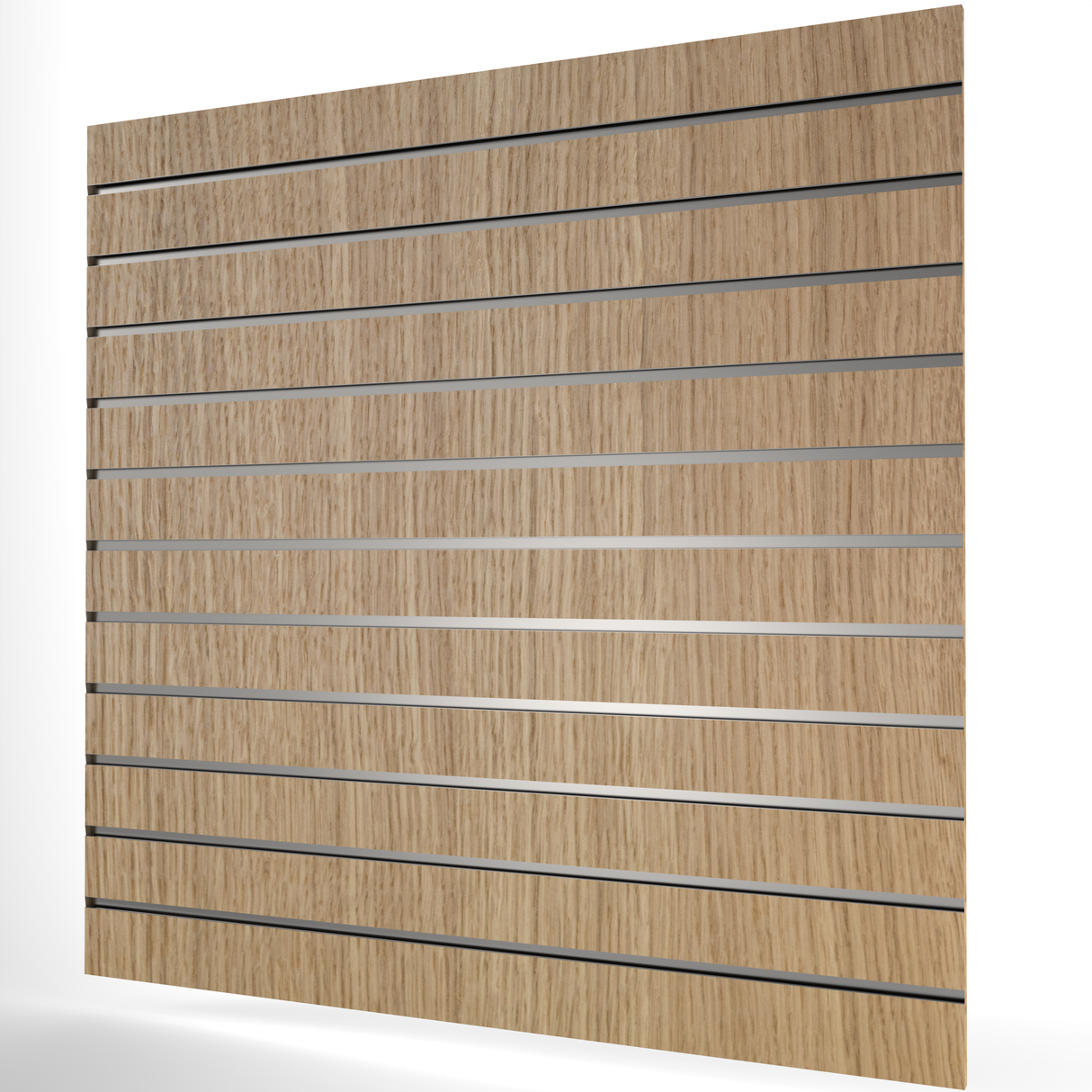 Oak Slatwall Panel (1200mm x 1200mm) 4ft x 4ft