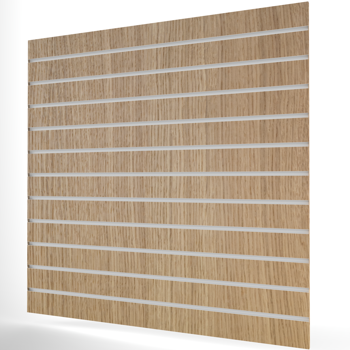 Oak Slatwall Panel (1200mm x 1200mm) 4ft x 4ft