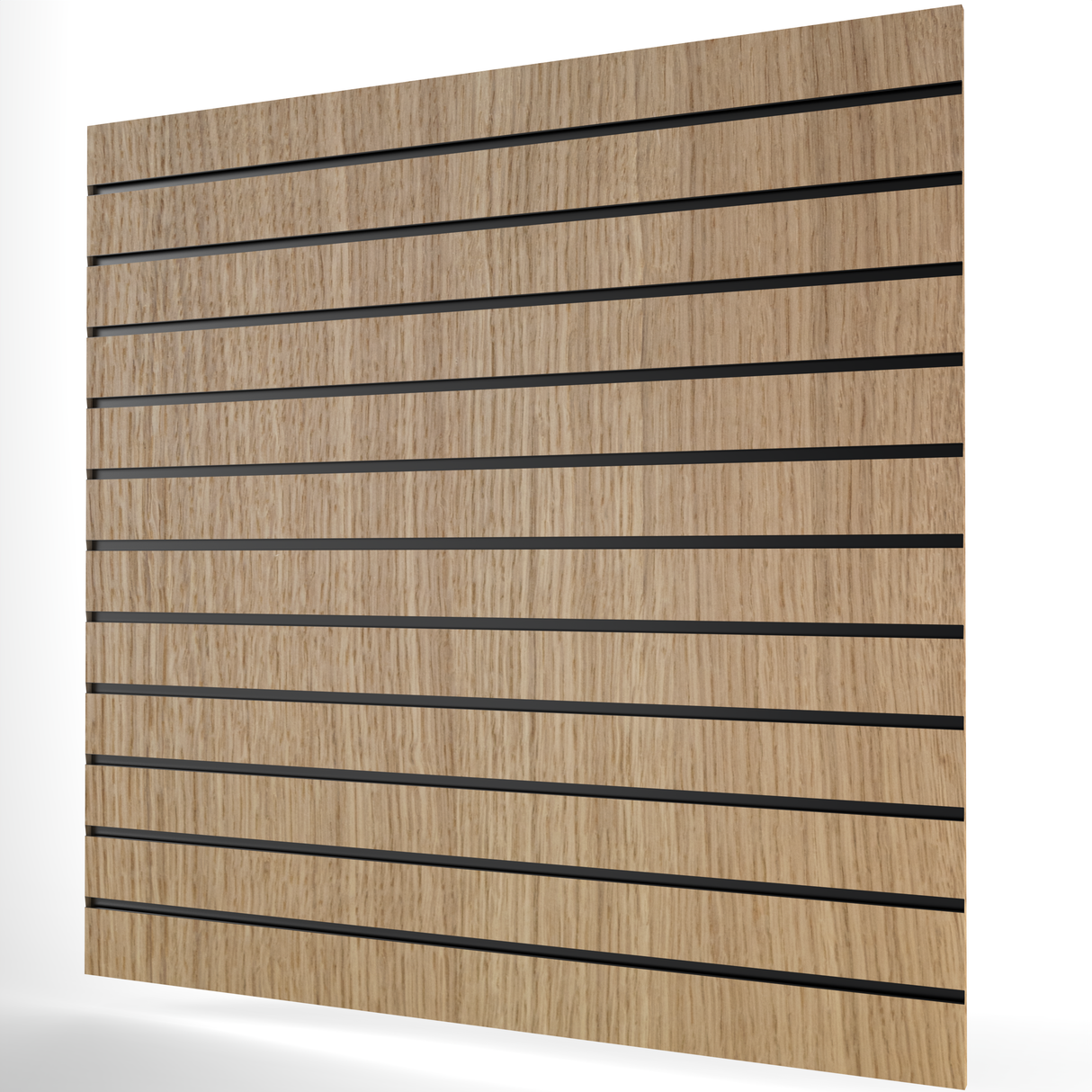 Oak Slatwall Panel (1200mm x 1200mm) 4ft x 4ft