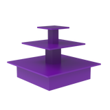 Pyramidový stôl fialový