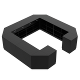 Mostrador de venta O, Negro/Negro