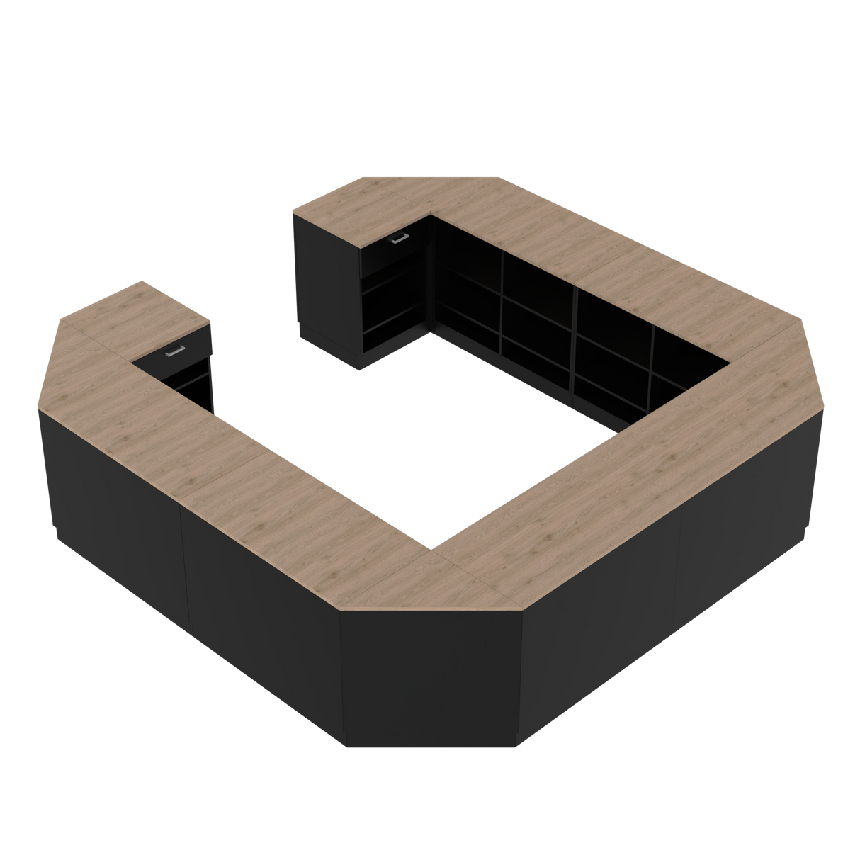 Banco vendita O, Nero/Quercia