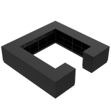 Comptoir de vente H, Noir/Noir, (360x360)