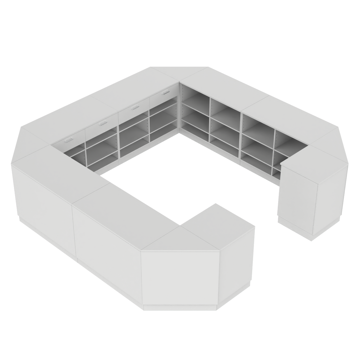 Salgsdisk O, Hvit/Hvit