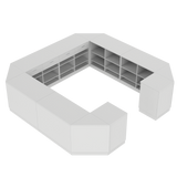 Salgsdisk O, Hvit/Hvit